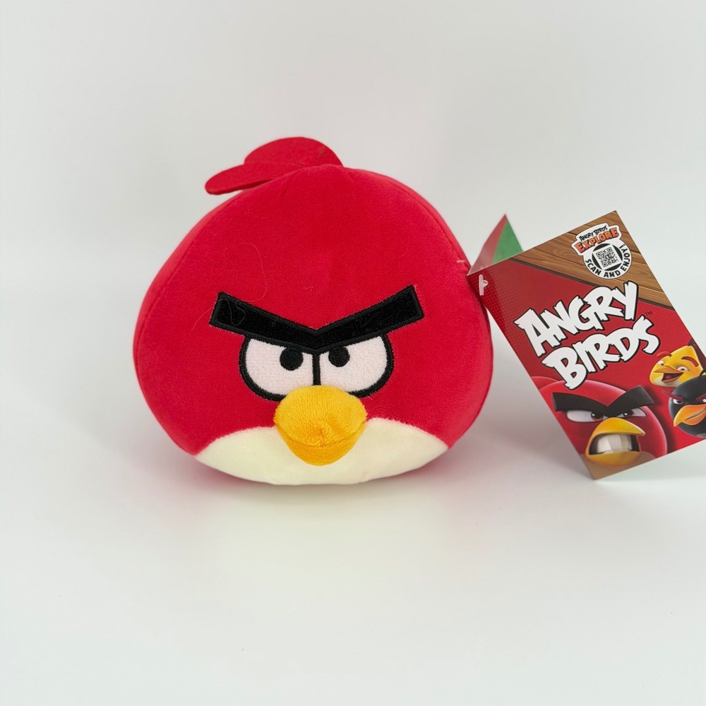 Angry Birds Smooshimals Red Bird Plush Stuffed Toy Squishy 5 Inch NWT